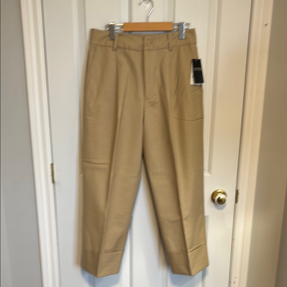 Lauren Ralph Lauren kaki with large cuffs pants